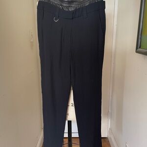 A.L.C. Pant with leather waist detail.